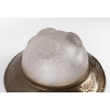 Suspension Plafonnier « Dahlias » verre blanc de René LALIQUE | Biron Suspension Plafonnier « Dahlias » verre blanc de René LALIQUE