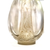 Vase « Six Figurines et Masques » verre blanc patiné sépia de René LALIQUE | Biron Vase "Six Figurines et Masques" verre blanc patiné sépia de René LALIQUE