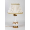 Paire de Lampes blanches et or du XIXeme