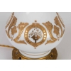 Paire de Lampes blanches et or du XIXeme