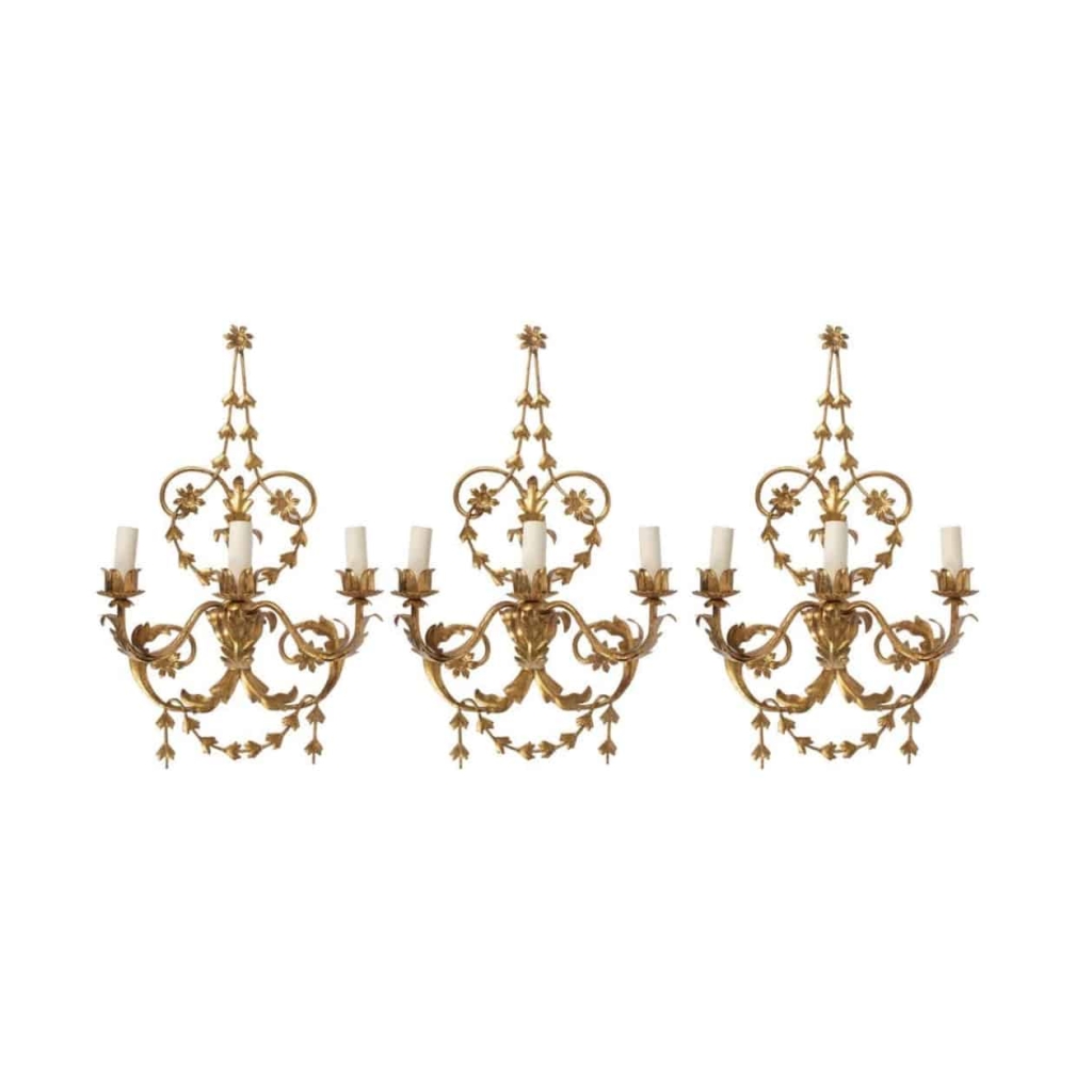 Trio d’Appliques Maison FlorArt 1960 | Biron |||||