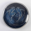 Boite « Deux Sirènes » verre opalescent base satin noir de René LALIQUE | Biron ||||||||