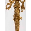 Grande paire d'appliques Louis XVI en bronze doré