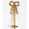 Grande paire d'appliques Louis XVI en bronze doré
