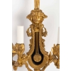 Grande paire d'appliques Louis XVI en bronze doré