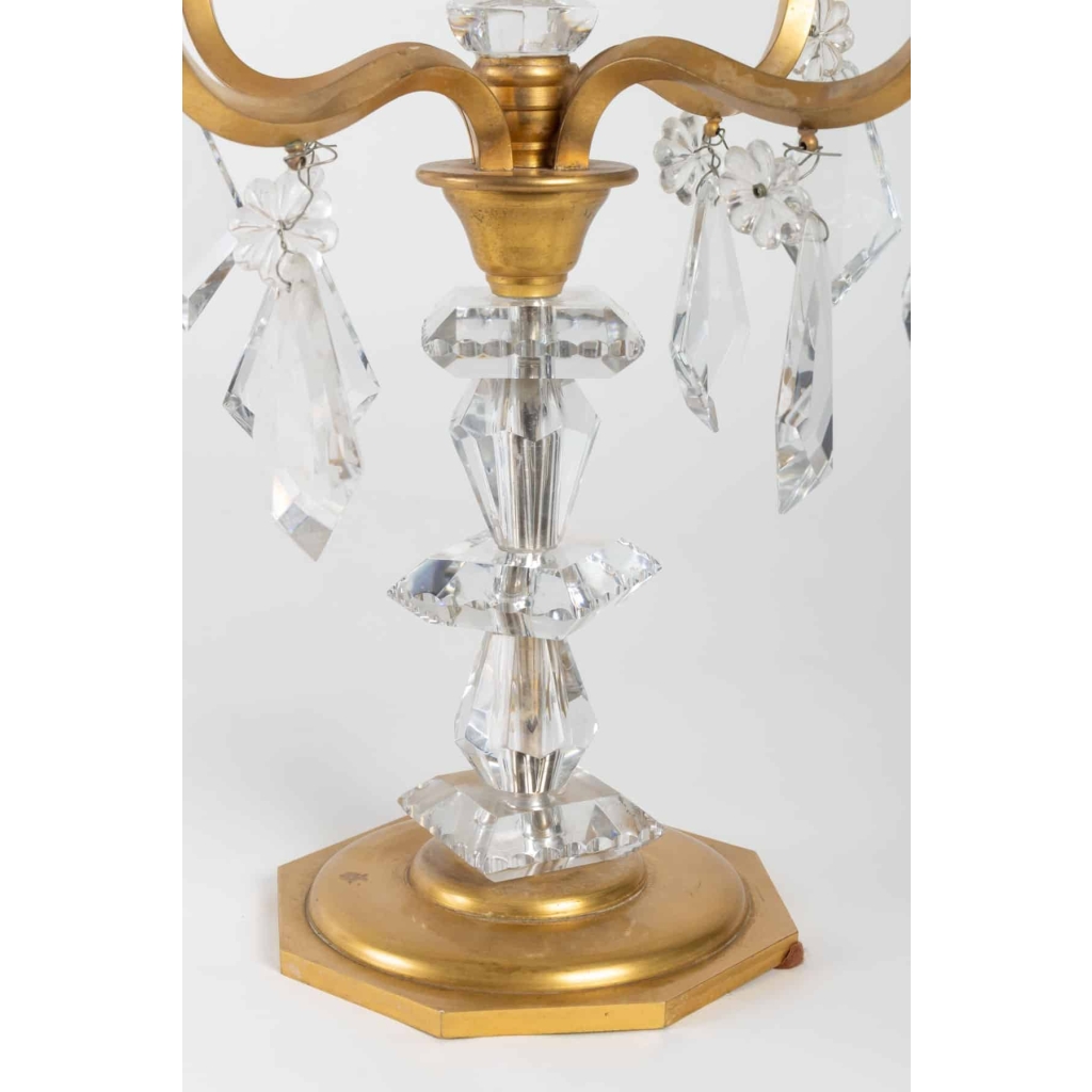 Paire de Girandoles signées BACCARAT | Biron Paire de Girandoles signées BACCARAT