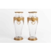 Paire de vases en cristal et bronze doré Napoléon III | Biron ||||||||