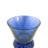 Vase « Lierre » verre bleu saphir patiné blanc de René LALIQUE | Biron Vase "Lierre" verre bleu saphir patiné blanc de René LALIQUE