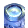 Vase « Lierre » verre bleu saphir patiné blanc de René LALIQUE | Biron Vase "Lierre" verre bleu saphir patiné blanc de René LALIQUE