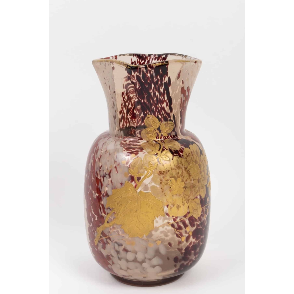 Vase aux Pivoines Cristalleries de Sèvres 1885 | Biron |||||