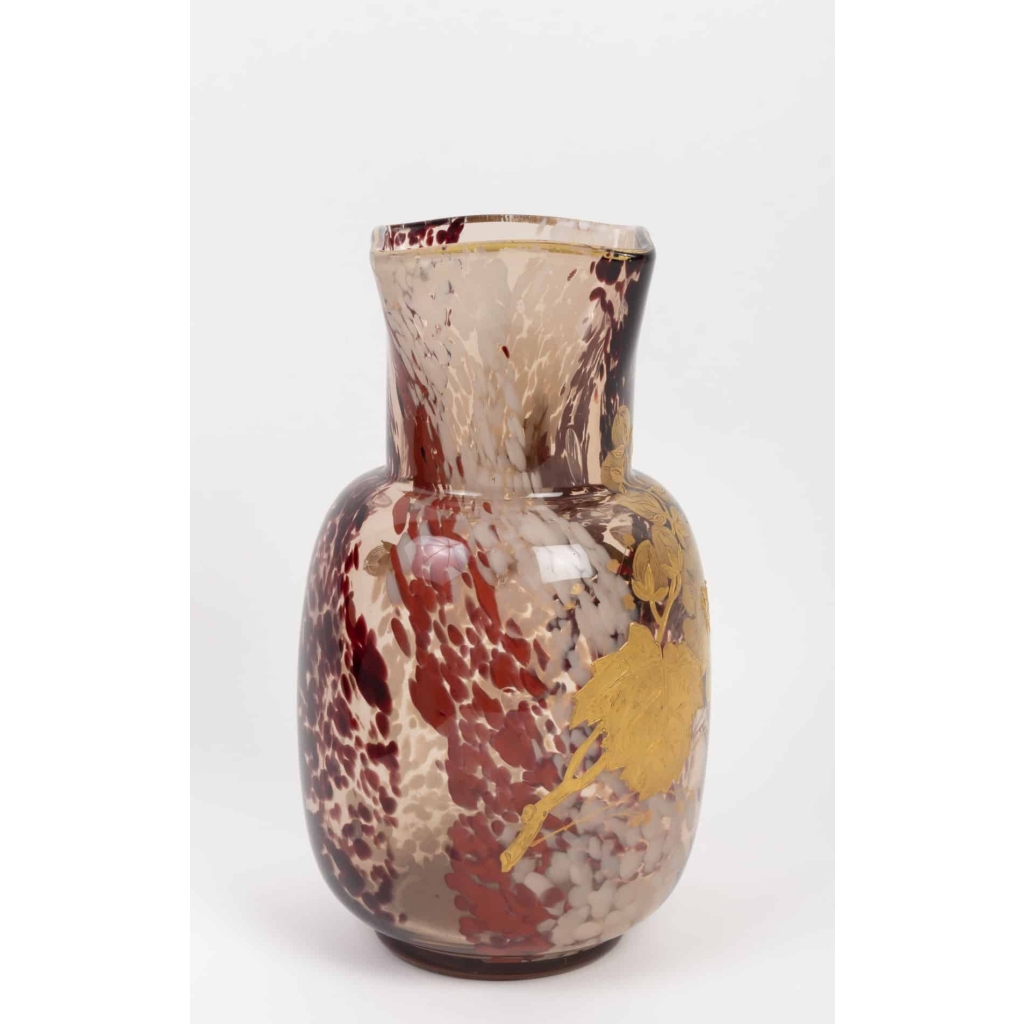 Vase aux Pivoines Cristalleries de Sèvres 1885 | Biron Vase aux Pivoines Cristalleries de Sèvres 1885