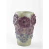 Vase « Soucis » pâte de verre verte, violette et bleue de Gabriel ARGY-ROUSSEAU | Biron |||||||