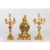 Garniture de cheminée XIX en bronze doré et émaillé cloisonnés Napoléon III | Biron ||||||||||||