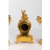 Garniture de cheminée XIX en bronze doré et émaillé cloisonnés Napoléon III | Biron Garniture de cheminée XIX en bronze doré et émaillé cloisonnés Napoléon III