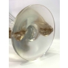 Vase « Roitelets » cristal blanc moulé-pressé, taillé et patiné sépia de René LALIQUE | Biron Vase "Roitelets" cristal blanc moulé-pressé, taillé et patiné sépia de René LALIQUE