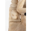 Lampe en albâtre Pierrot XXe siècle | Biron Lampe en albâtre Pierrot XXe siècle