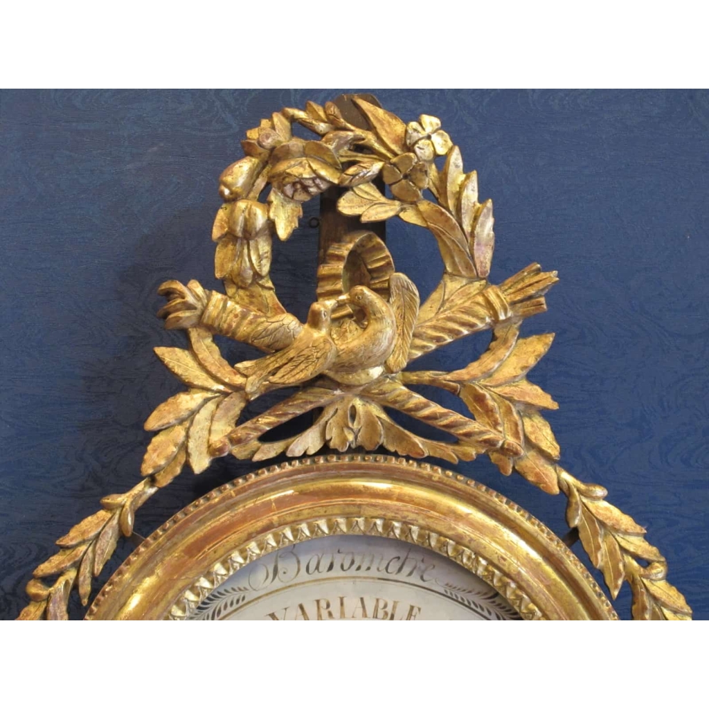 Baromètre d’époque Louis XVI (1774 – 1793). | Biron Baromètre d'époque Louis XVI (1774 - 1793).