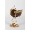 Nautile en Porcelaine. (blanc ,bronze et or) XIXEME | Biron |||||||||