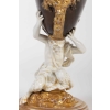 Nautile en Porcelaine. (blanc ,bronze et or) XIXEME | Biron Nautile en Porcelaine. (blanc ,bronze et or) XIXEME
