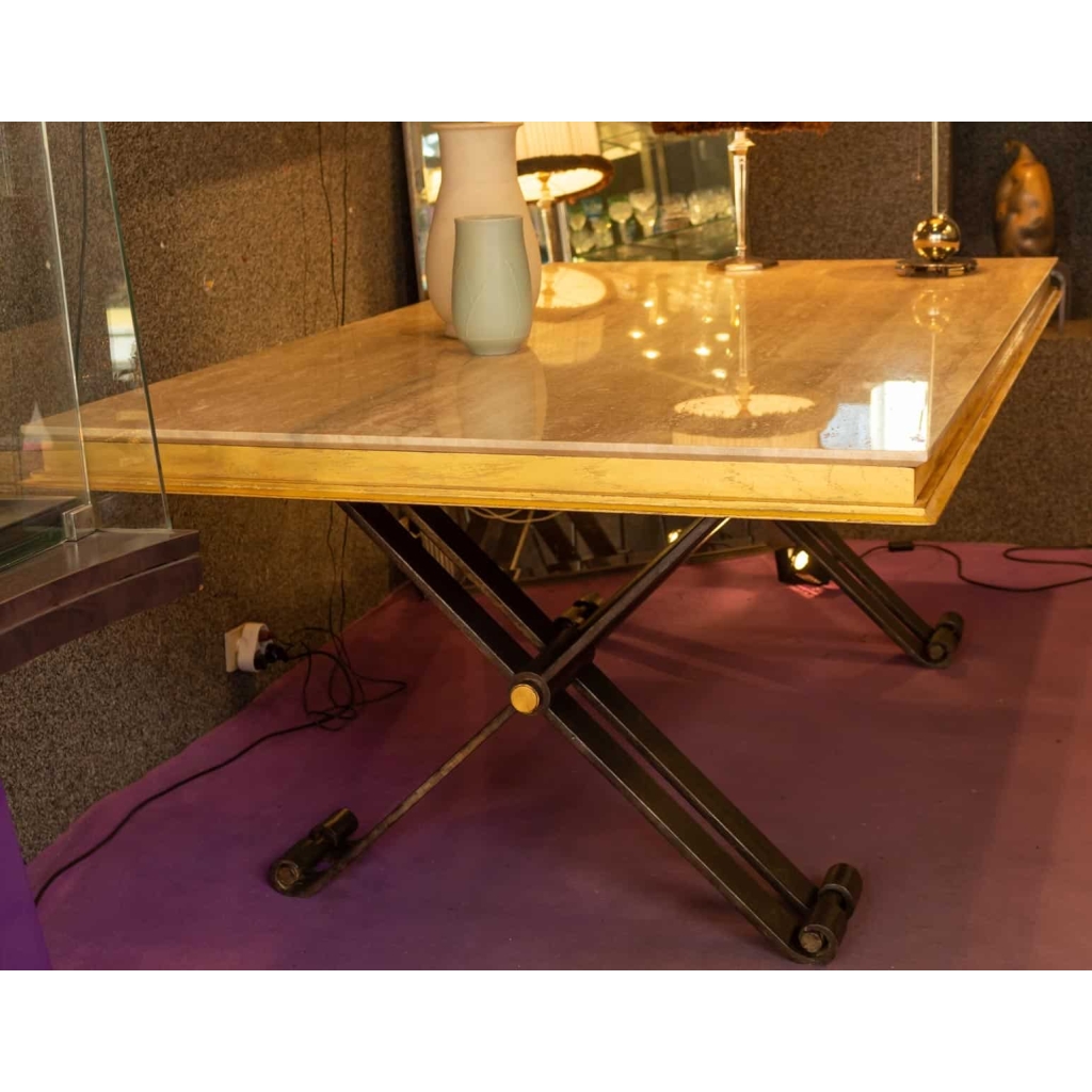 Grande table 1940 attribuée à Poillerat | Biron |||||