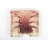 Veilleuse « Algues » pâte de verre bullée transparente, violette et rose de Gabriel ARGY-ROUSSEAU | Biron Veilleuse « Algues » pâte de verre bullée transparente, violette et rose de Gabriel ARGY-ROUSSEAU