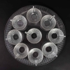 Service de Tasses « Jaffa » verre blanc de René LALIQUE | Biron Service de Tasses « Jaffa » verre blanc de René LALIQUE