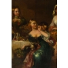 Huile sur toile signé FAED école anglaise 19e siècle 14