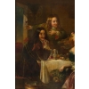 Huile sur toile signé FAED école anglaise 19e siècle 15