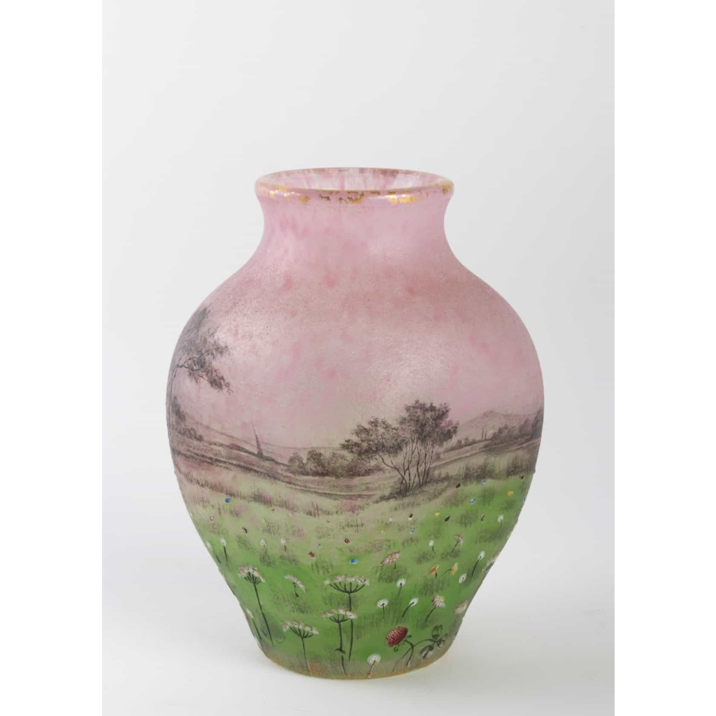 Daum Nancy : « Prairie » Vase | Biron |||||||||