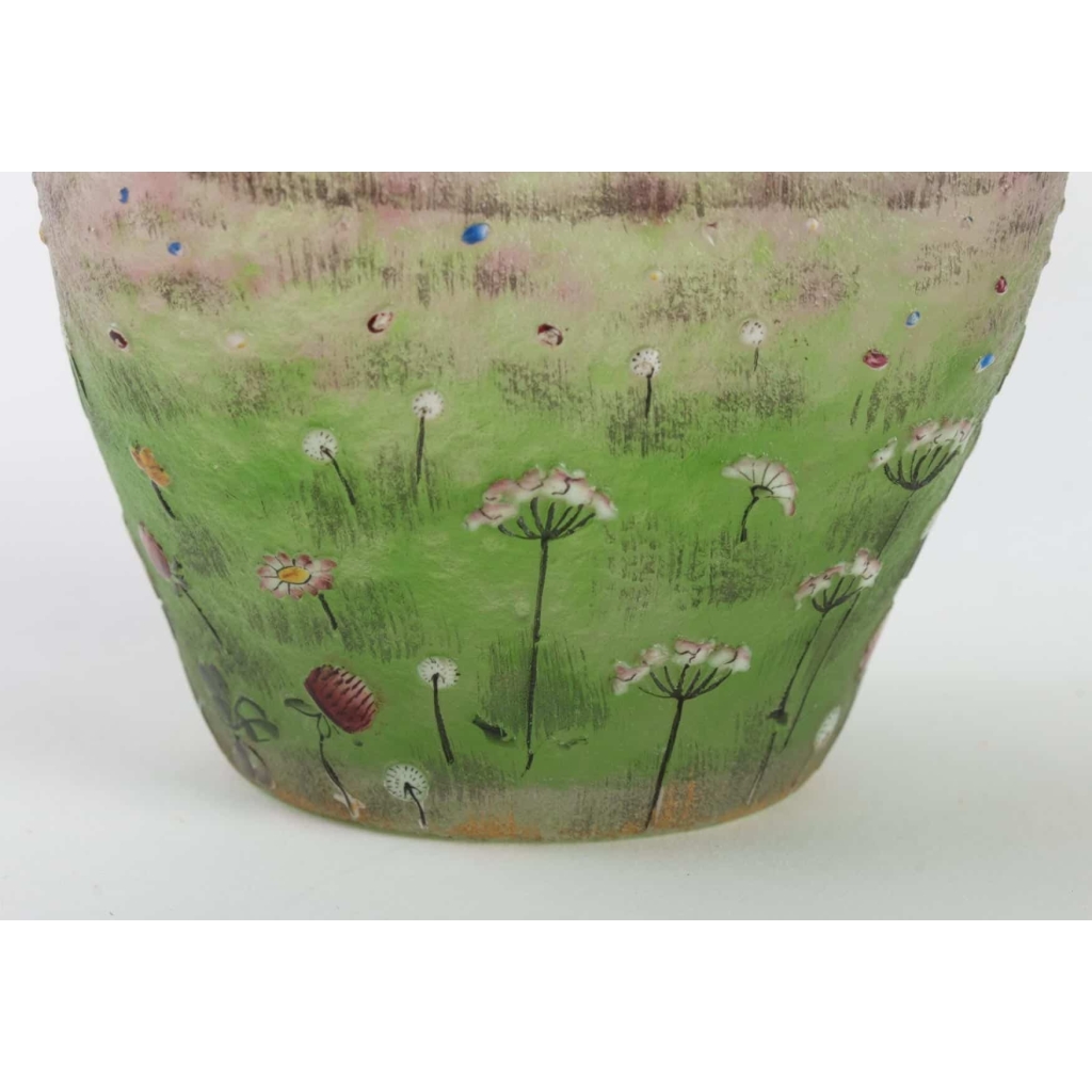 Daum Nancy : « Prairie » Vase | Biron Daum Nancy : "Prairie" Vase