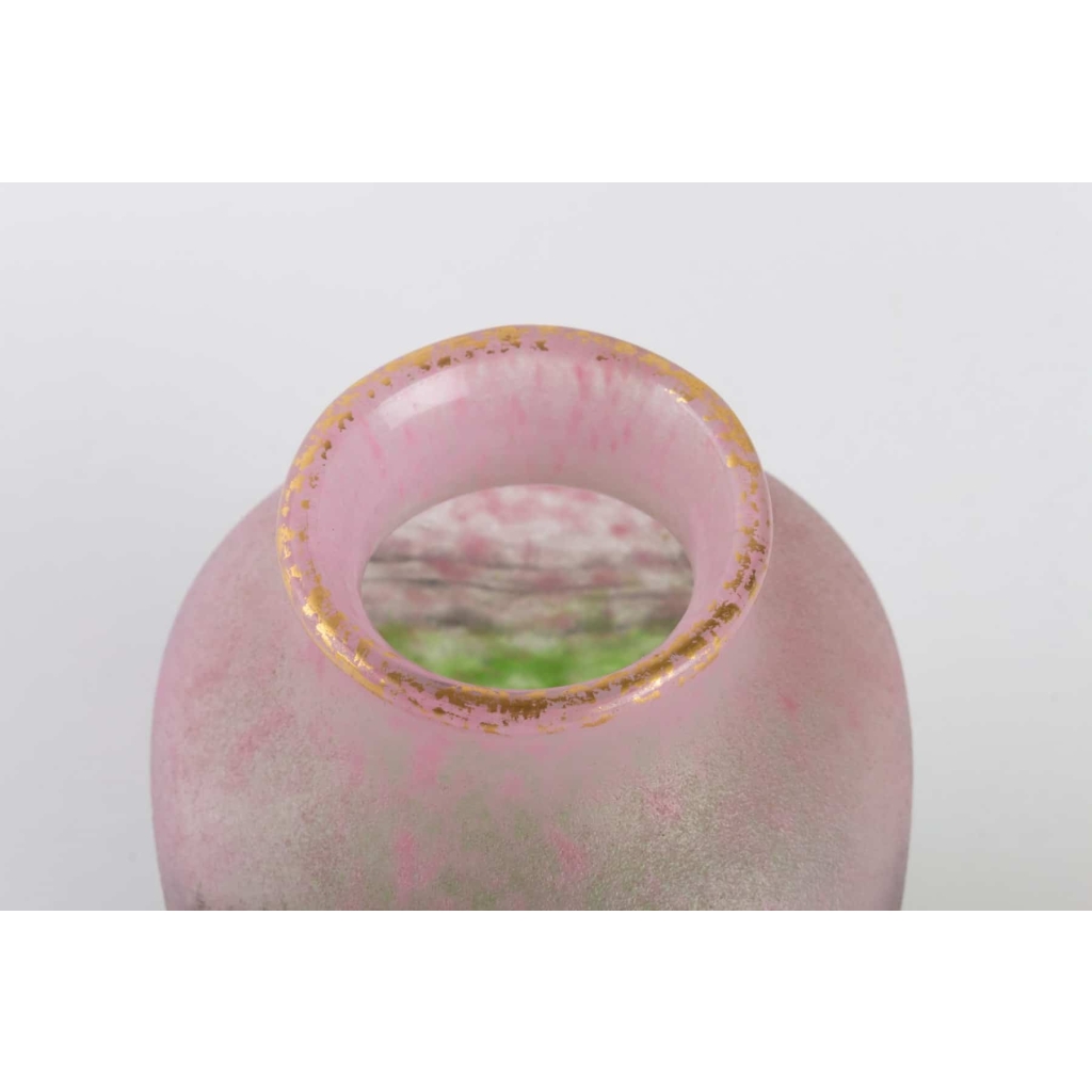 Daum Nancy : « Prairie » Vase | Biron Daum Nancy : "Prairie" Vase