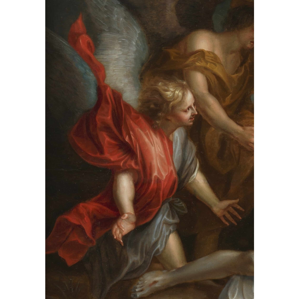 Déploration du Christ – Ecole d’Anton van Dyck 17e siècle