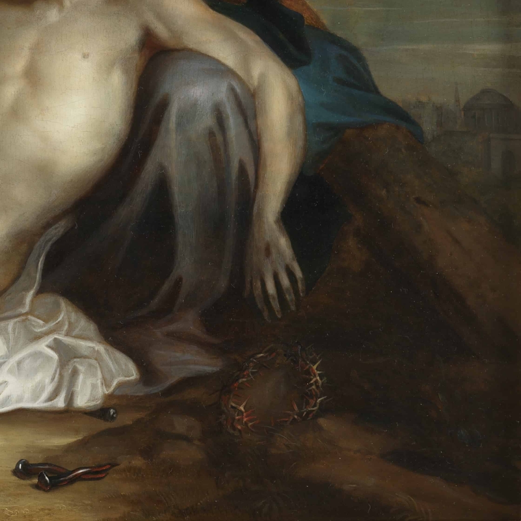 Déploration du Christ – Ecole d’Anton van Dyck 17e siècle