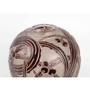 Vase « Baies » verre blanc émaillé acajou d’origine de René LALIQUE | Biron Vase « Baies » verre blanc émaillé acajou d’origine de René LALIQUE
