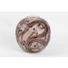 Vase « Baies » verre blanc émaillé acajou d’origine de René LALIQUE | Biron Vase « Baies » verre blanc émaillé acajou d’origine de René LALIQUE