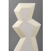 Sculpture contemporaine en marbre blanc rehaussé de jaune par Savy, 2005 | Biron Sculpture contemporaine en marbre blanc rehaussé de jaune par Savy, 2005