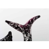 Un poisson noir et argent Venise 1960 signé Seguso (Murano)