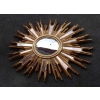 1970′ Miroir Soleil Ovale Convexe, Résine Dorée 85 x 67 cm | Biron 1970' Miroir Soleil Ovale Convexe, Résine Dorée 85 x 67 cm