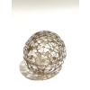 Boite « Pervenches » verre blanc patiné sépia de René LALIQUE | Biron Boite « Pervenches » verre blanc patiné sépia de René LALIQUE