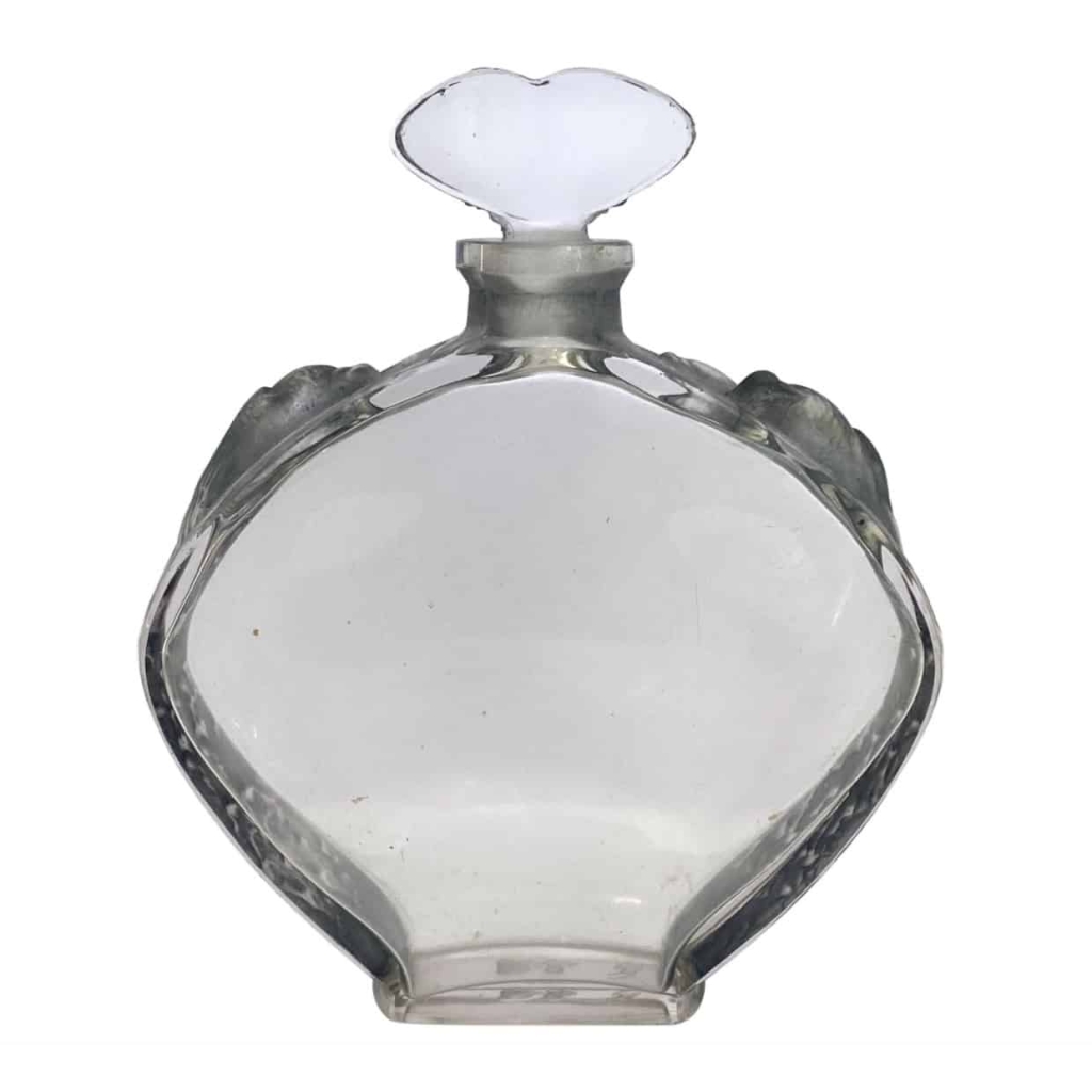 Flacon « Niobé » pour Violet verre blanc patiné bleu-gris de René LALIQUE 2