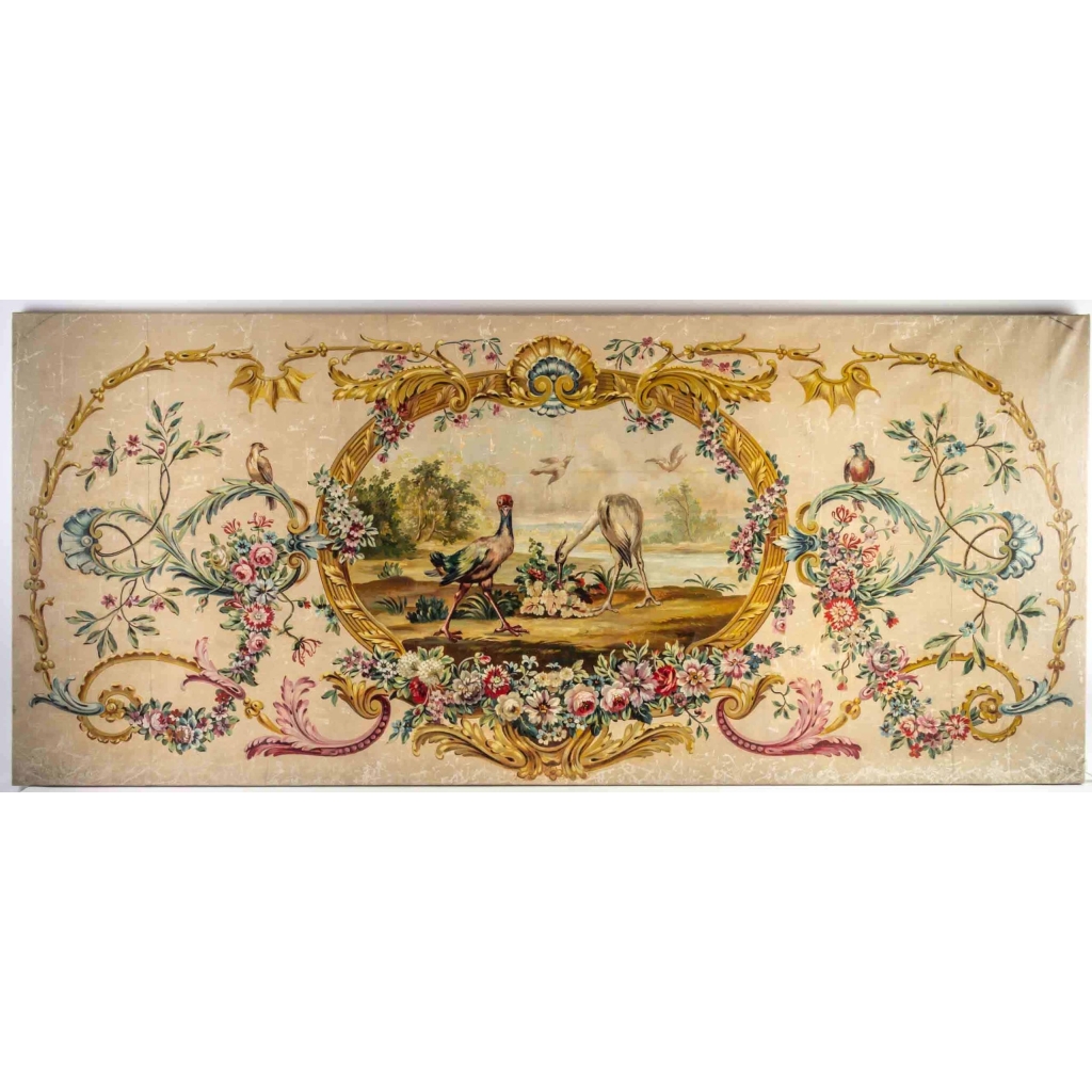 Projet de carton de tapisserie d’Aubusson. | Biron ||||||||