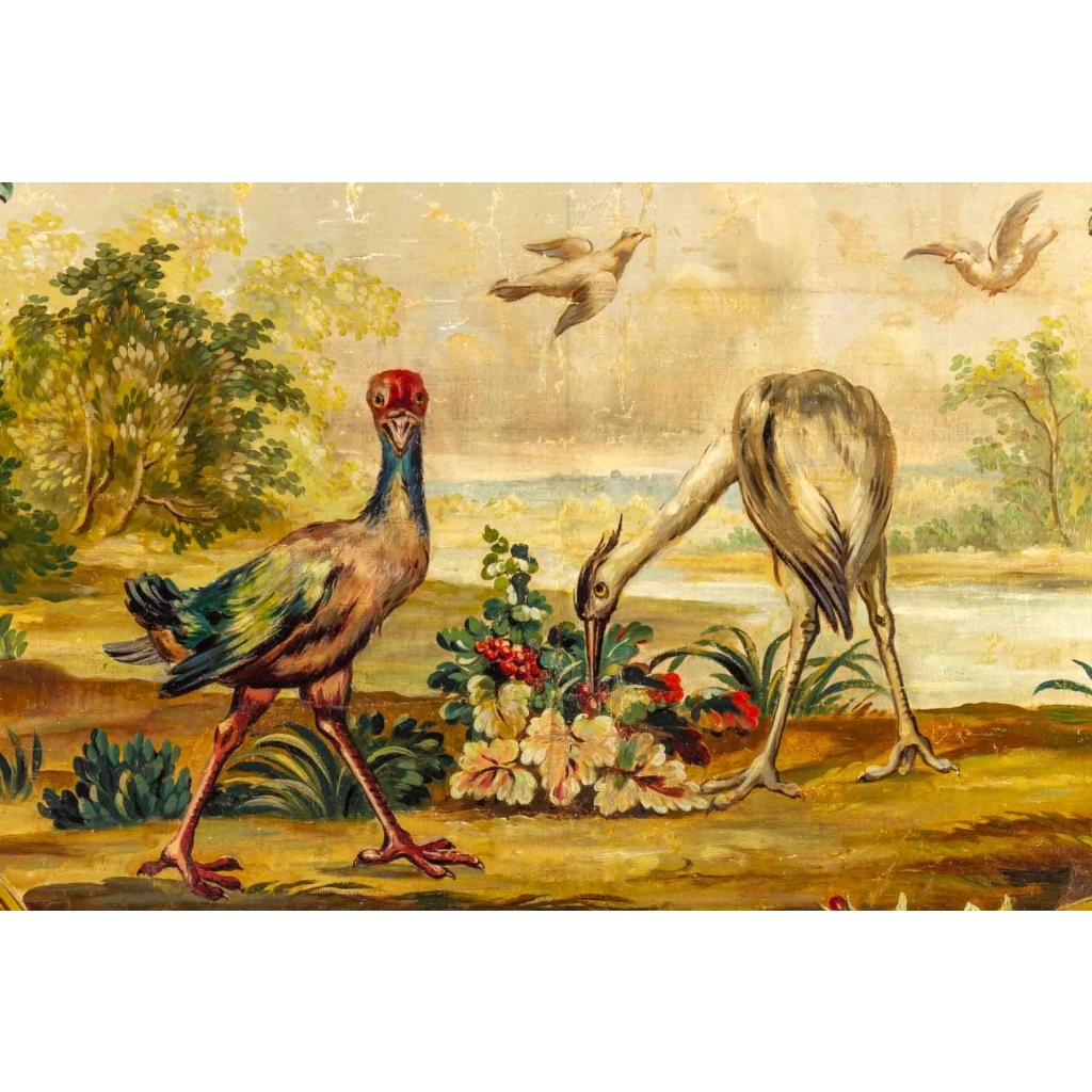 Projet de carton de tapisserie d’Aubusson. | Biron Projet de carton de tapisserie d'Aubusson.