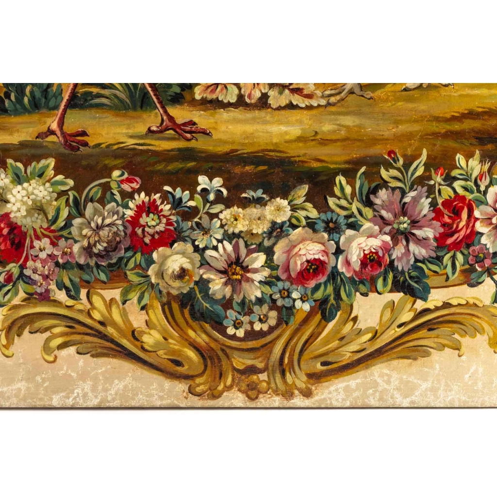 Projet de carton de tapisserie d’Aubusson. | Biron Projet de carton de tapisserie d'Aubusson.