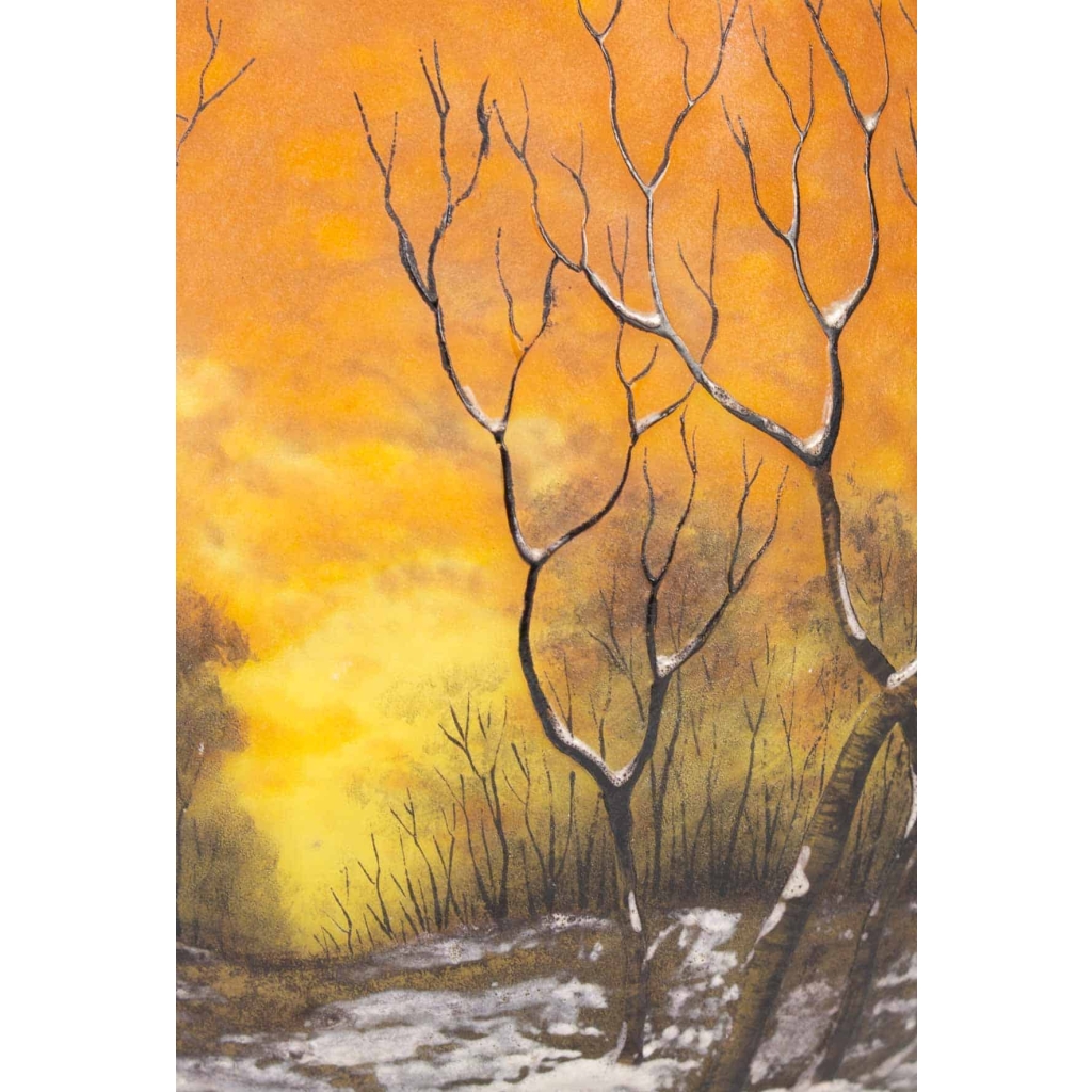 DAUM Nancy : Vase – “Arbres en Hiver” | Biron DAUM Nancy : Vase - “Arbres en Hiver”