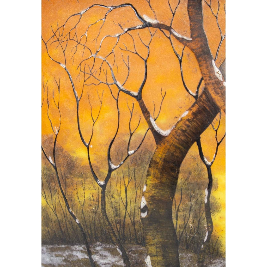 DAUM Nancy : Vase – “Arbres en Hiver” | Biron DAUM Nancy : Vase - “Arbres en Hiver”