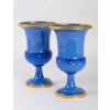 Paire de Vases Médicis en opaline 19e siècle | Biron Paire de Vases Médicis en opaline 19e siècle