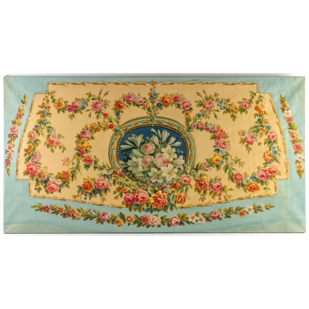 Projet de carton de tapisserie d’Aubusson. | Biron |||||||