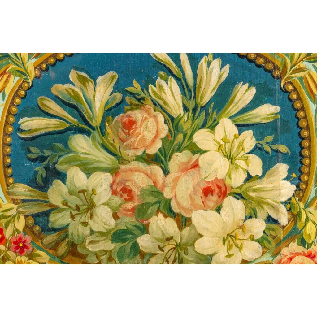 Projet de carton de tapisserie d’Aubusson. | Biron Projet de carton de tapisserie d'Aubusson.