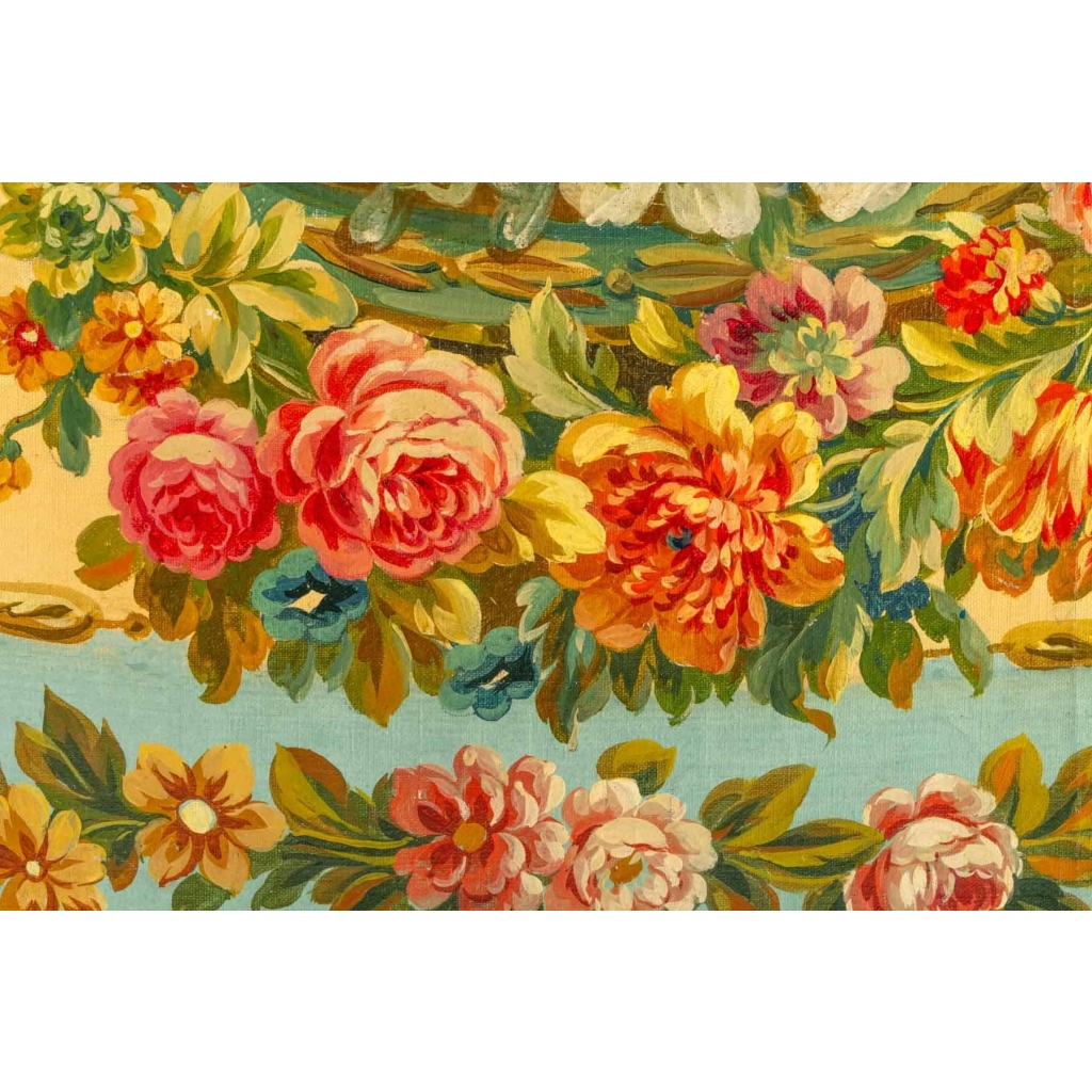 Projet de carton de tapisserie d’Aubusson. | Biron Projet de carton de tapisserie d'Aubusson.