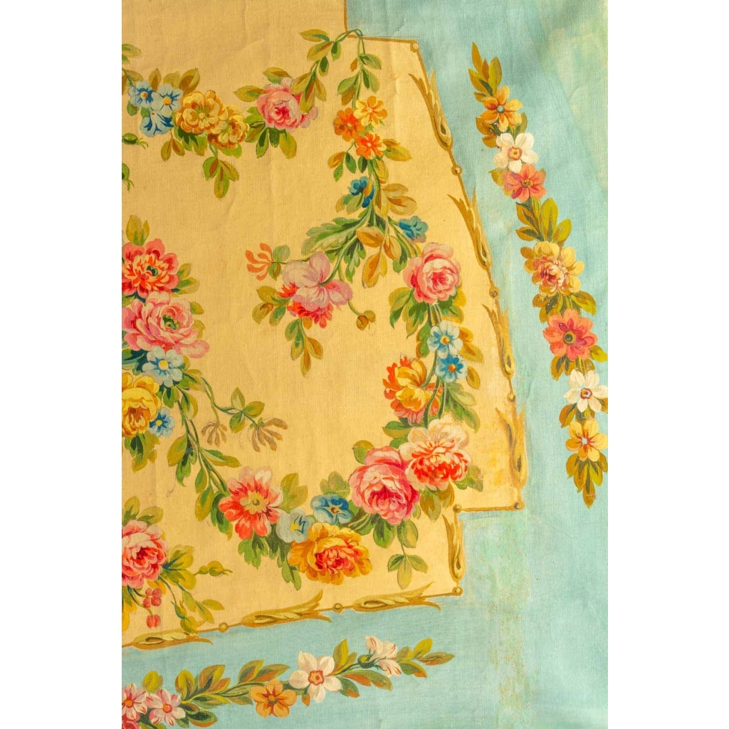 Projet de carton de tapisserie d’Aubusson. | Biron Projet de carton de tapisserie d'Aubusson.